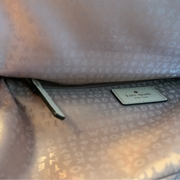 BUY IT NOW. NWOT, Kate Spade Robinson Street Crossbody Handbag Black/cream bow. - Picture 6 of 10